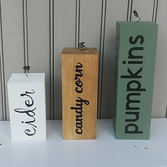 Fall Home Decor Centerpiece Tiered Tray Mantle - Picture 4 of 5